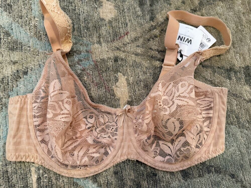 Primadonna Madison Nude Lace Underwire Bra 36DD NWT